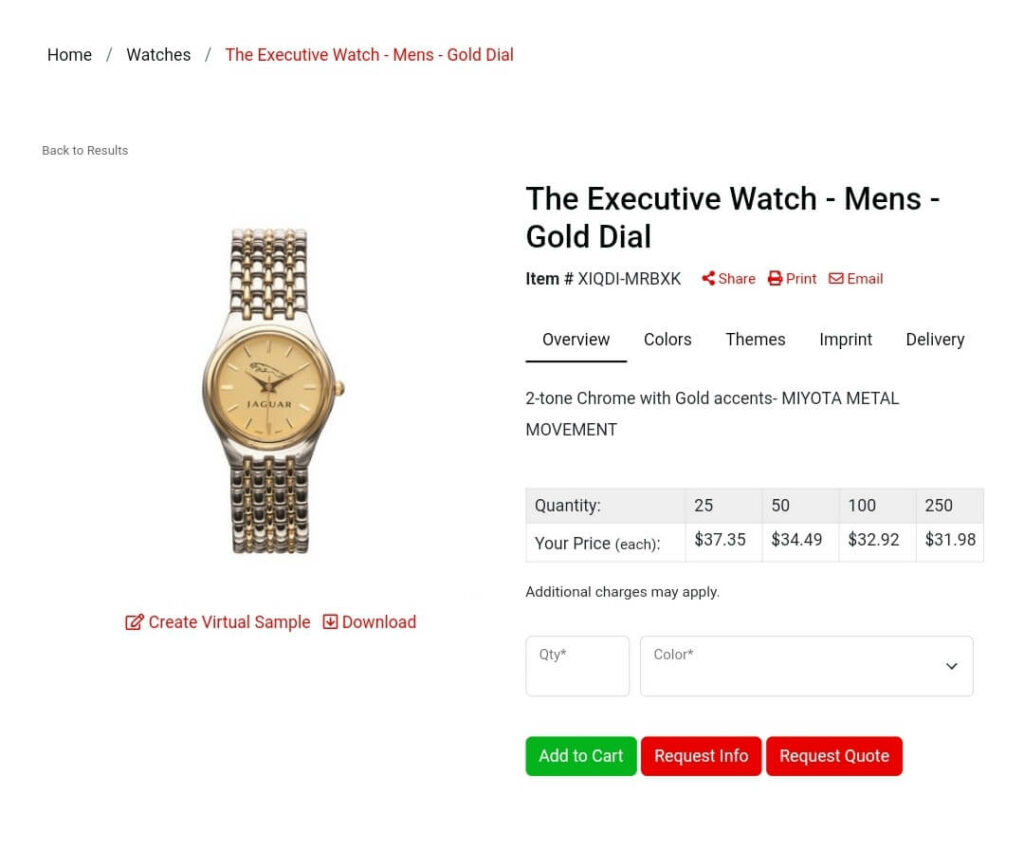 A luxurious touch of gold executive watch accessories